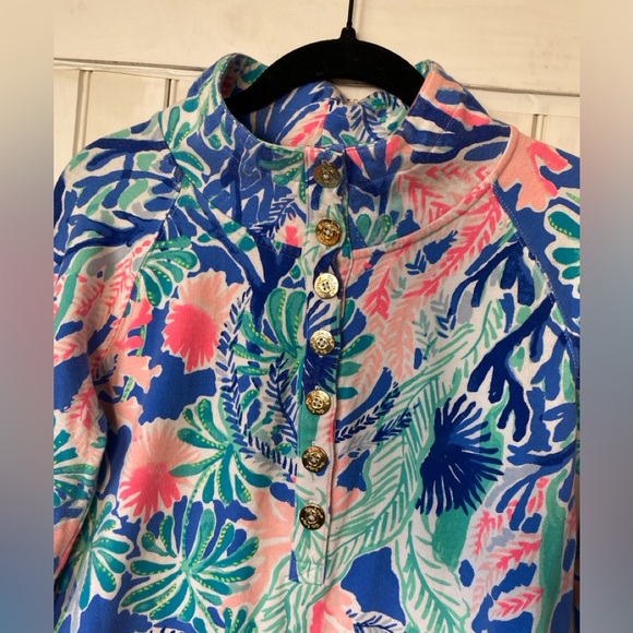 Lilly Pulitzer Captain Popover Jet Stream Size Small EUC UPF 50+ - Picture 3 of 10